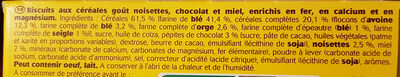 Belvita petit déjeuner original goût chocolat et noisette - Ingredients - fr