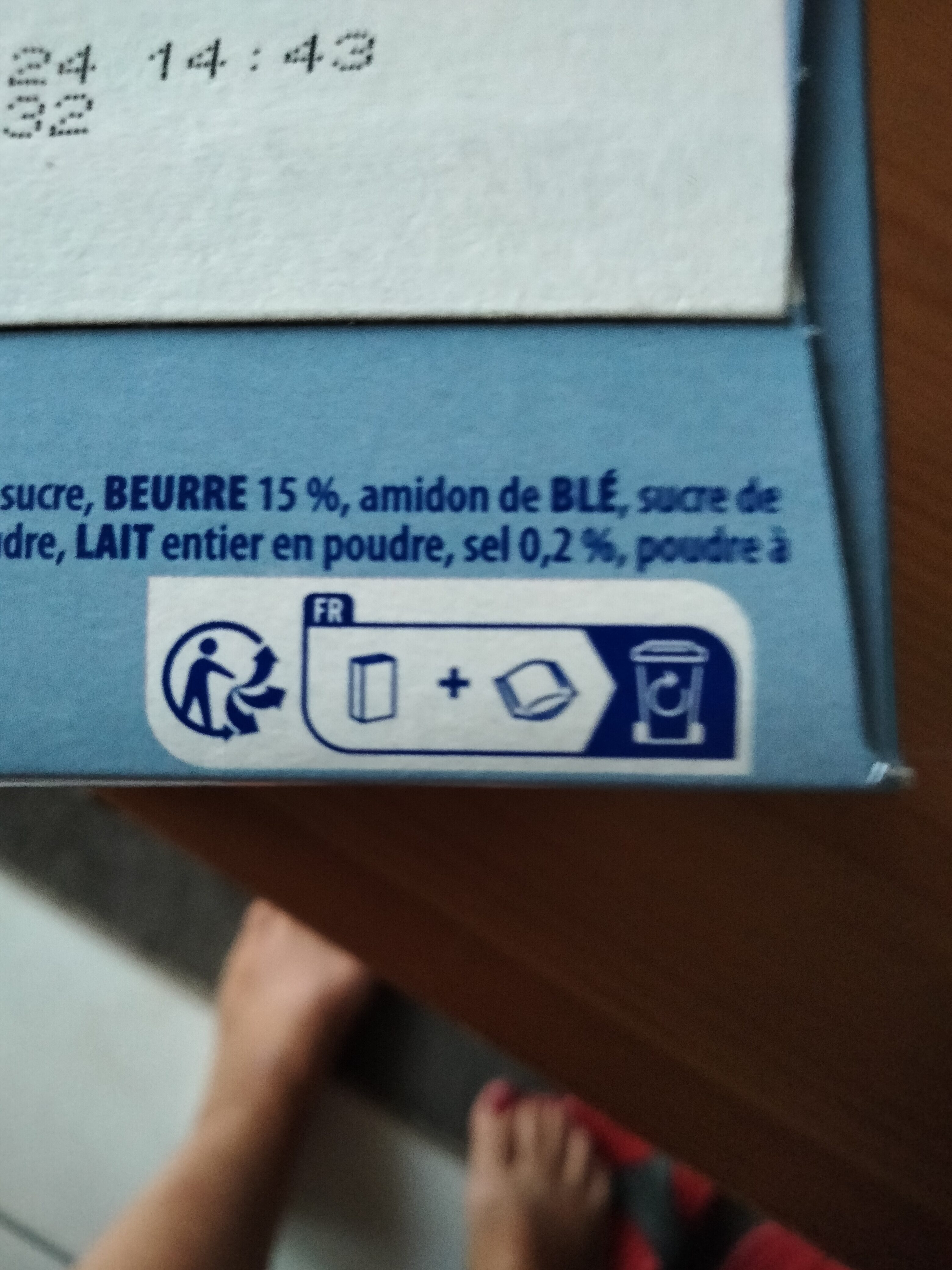 Sablé des Flandres - Instruction de recyclage et/ou informations d'emballage