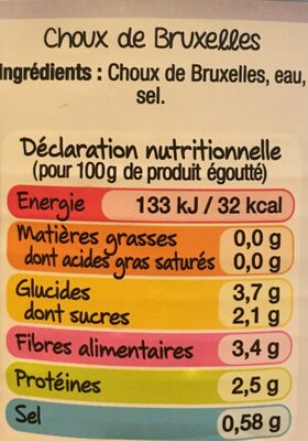 4 / 4 Choux Bruxelles Daucy - Ingredients - fr