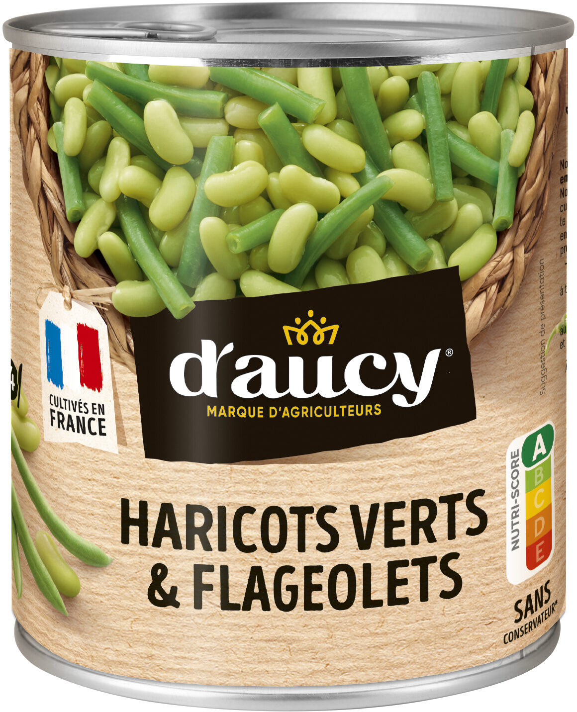 490g DUO DE HARICOTS VERTS ET FLAGEOLETS D AUCY - Prodotto - fr