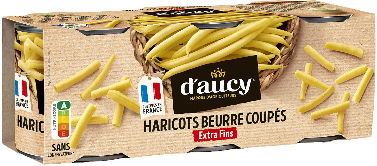 Cartonette 1/4 haricots beurre exra fins coupes - Produkt - fr