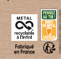 280g PETITS POIS EXTRA FINS - Recycling instructions and/or packaging information - fr
