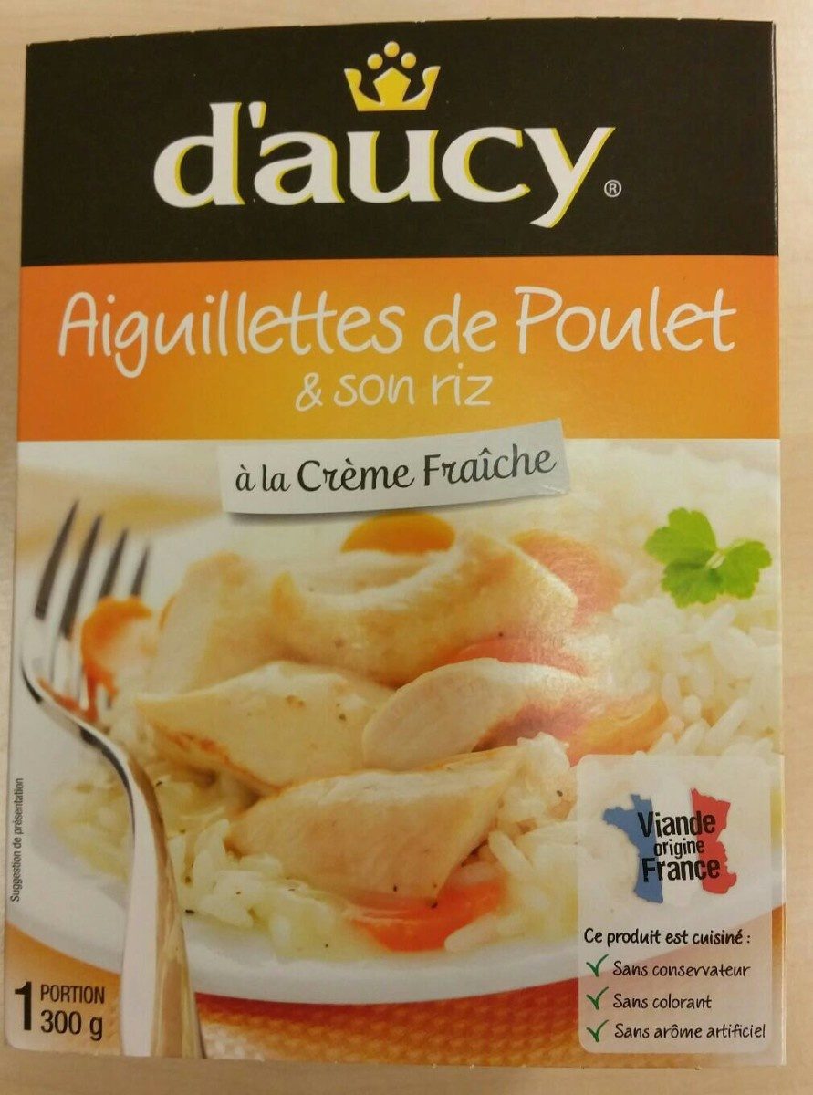 Aiguillettes de Poulet & son riz à la crème fraîche - Product - fr