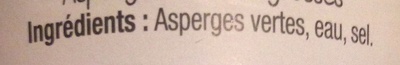 37cl asperges vertes grosses - Ingredienser - fr