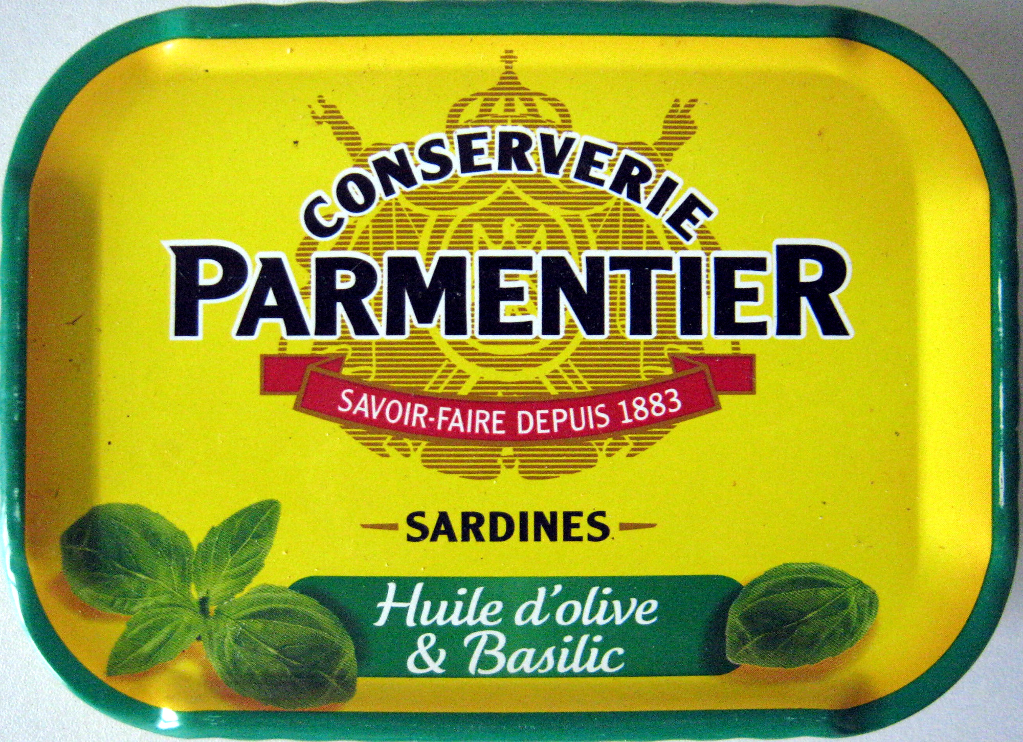 Sardines (Huile d'olive & Basilic) - Produit