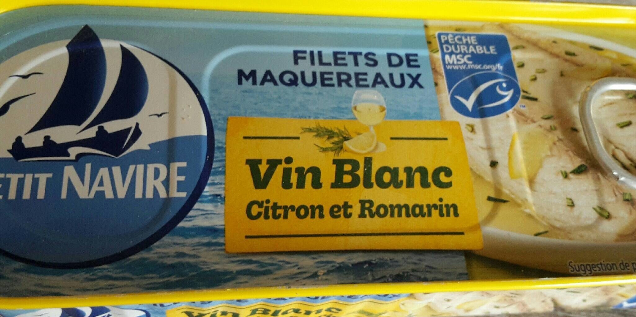 Filets de maquereaux vin blanc citron et romarin - Producto - fr
