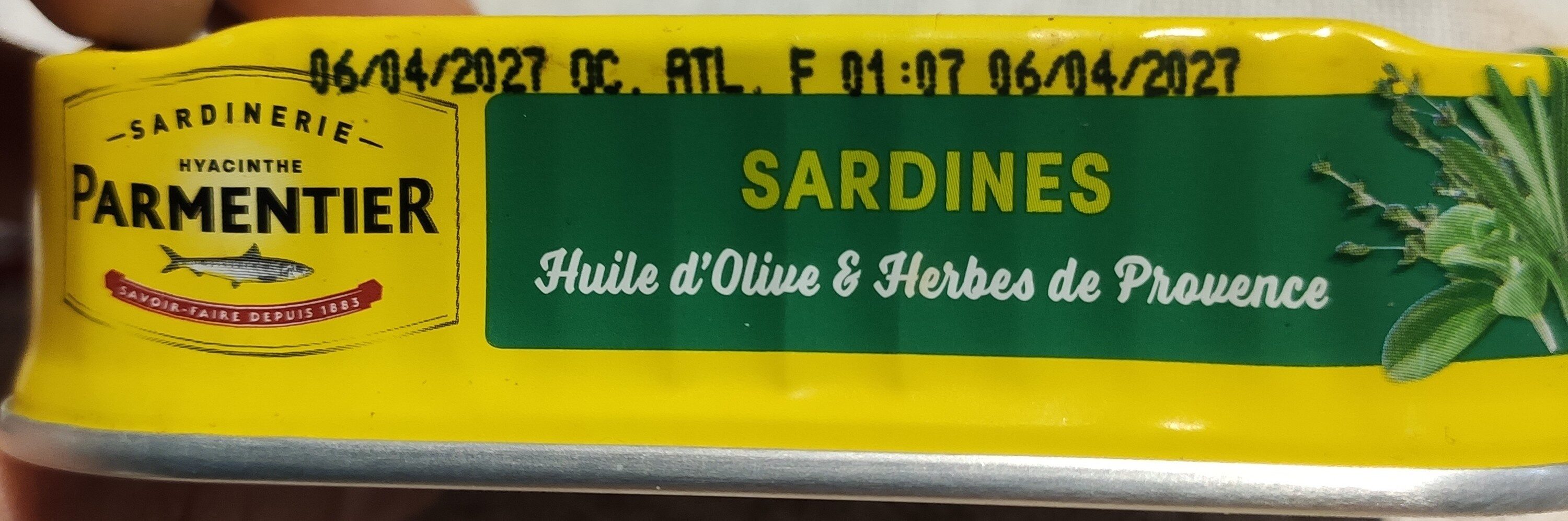Sardines à l'huile d'olive et herbes de Provence - Instruction de recyclage et/ou informations d'emballage