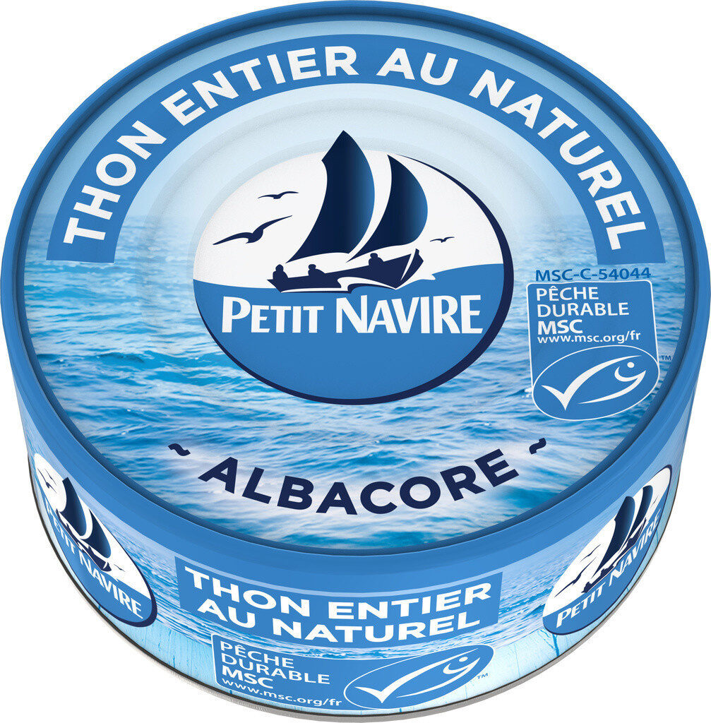 Thon entier naturel albacore MSC - Product - fr
