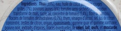 Tartinades de thon Duo de poivrons & tomates - Ingrediënten - fr