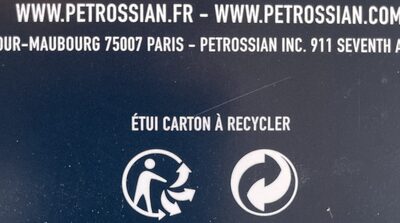 FETTUCCINE Petrossian - Instruction de recyclage et/ou informations d'emballage