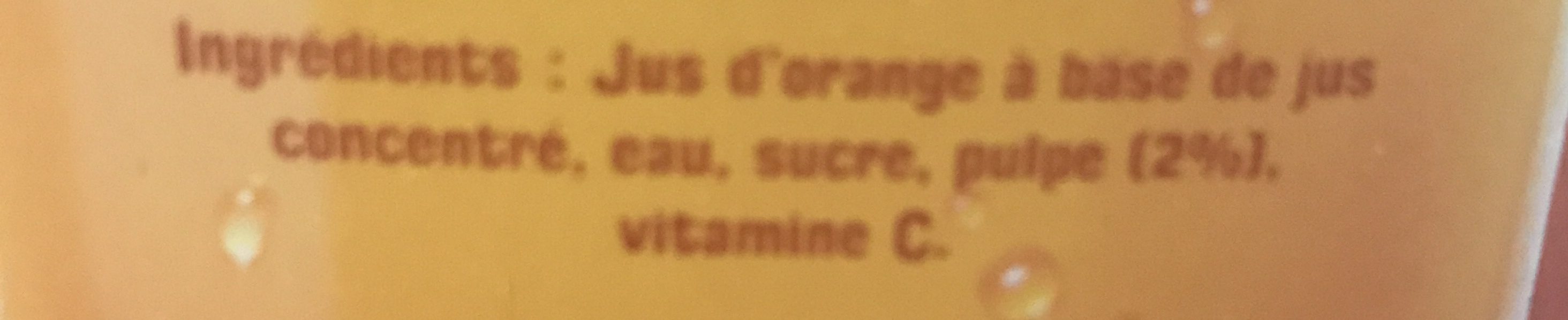 Jus d'orange - Ingredients - fr