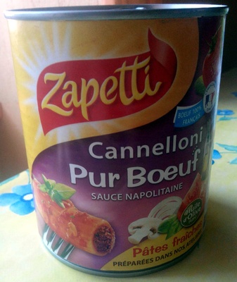 Cannelloni Pur Bœuf (Sauce Napolitaine) - Product - fr