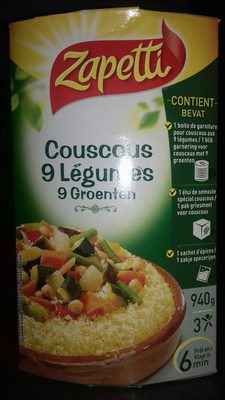 Couscous aux 9 legumes ZAPETTI - Produit