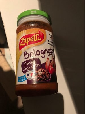 Sauce bolognaise fondue d'échalotes - Tableau nutritionnel