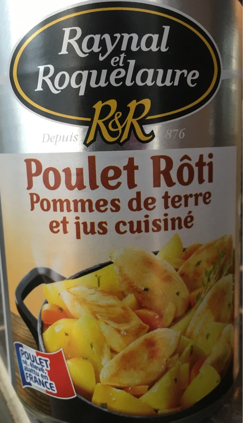 Poulet Rôti - Pommes de terre et Jus Cuisiné - Produit