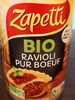 Zapetti Bio Ravioli pur bœuf - Produit