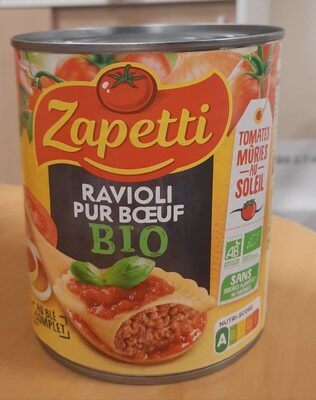 Zapetti Bio Ravioli pur bœuf - Product - fr