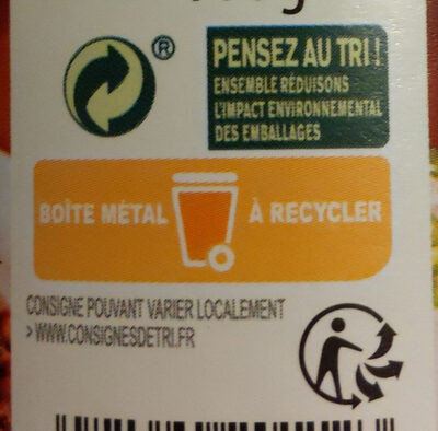 Lentilles cuisinées à l'Auvergnate - Recycling instructions and/or packaging information - fr