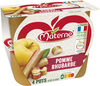MATERNE Compotes Coupelles Pomme Rhubarbe 4x100g - Produit