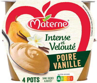 MATERNE Compotes Intense et Velouté Poire Vanille 4x97g - نتاج - fr