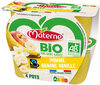 MATERNE Compotes Coupelles BIO Pomme Banane Vanille 4x100g - Producto
