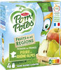 POM'POTES Compotes Pomme Poire de Rhône-Alpes 4x90g - Produkt