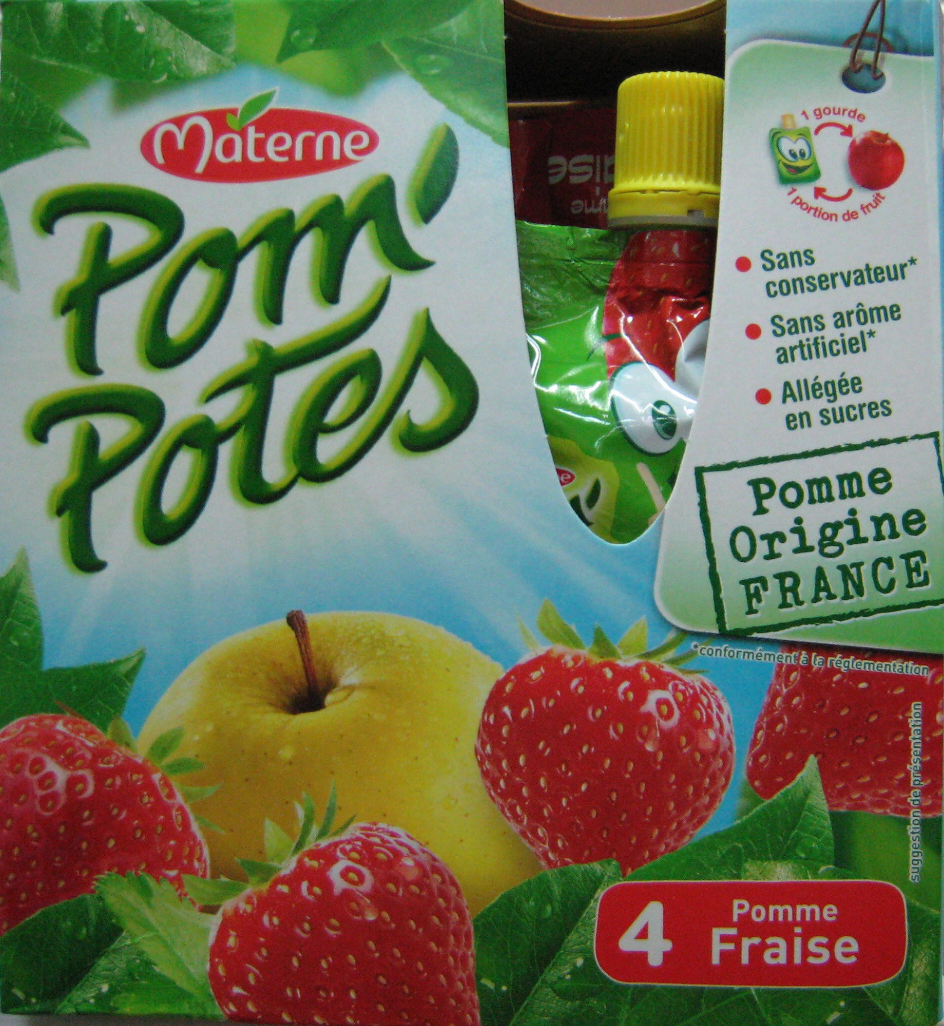Pom'Potes Pomme fraise - Produit