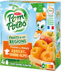 POM'POTES Compotes Pomme Abricot de Rhône-Alpes 4x90g - Product
