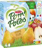 POM'POTES Compotes Gourdes Pomme Poire 4x90g - Produit