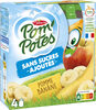POM'POTES Compotes Gourdes Pomme Banane 4x90g - Product