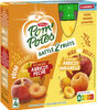 POM'POTES Compote Gourdes Sans Sucres Ajoutés Battle 2 Fruits Pomme Abricot Mirabelle, Pomme Abricot Pêche 4x90g - Produkt
