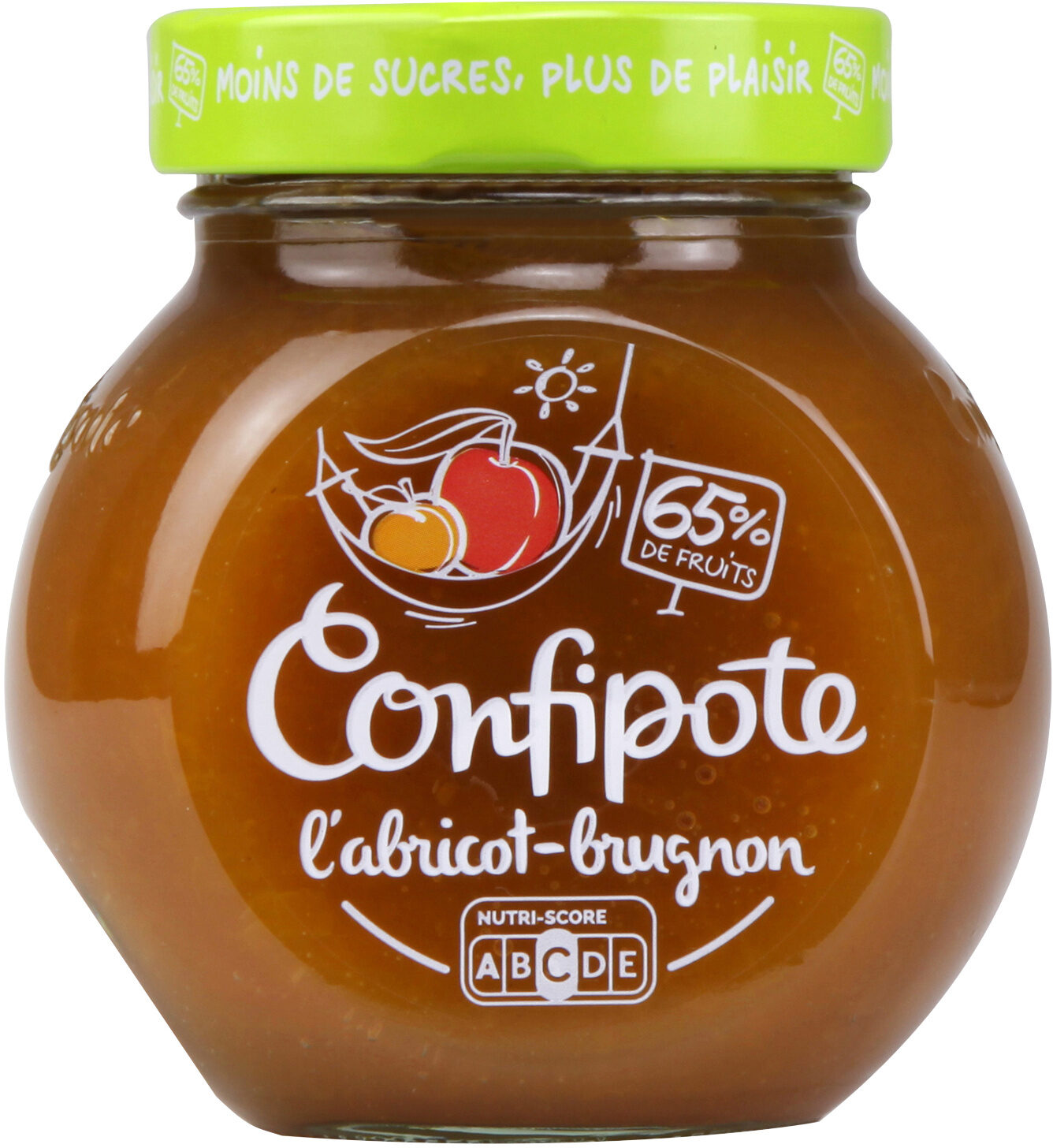 CONFIPOTE Confiture allégée en sucres Pot Abricot Brugnon 350g - Produit