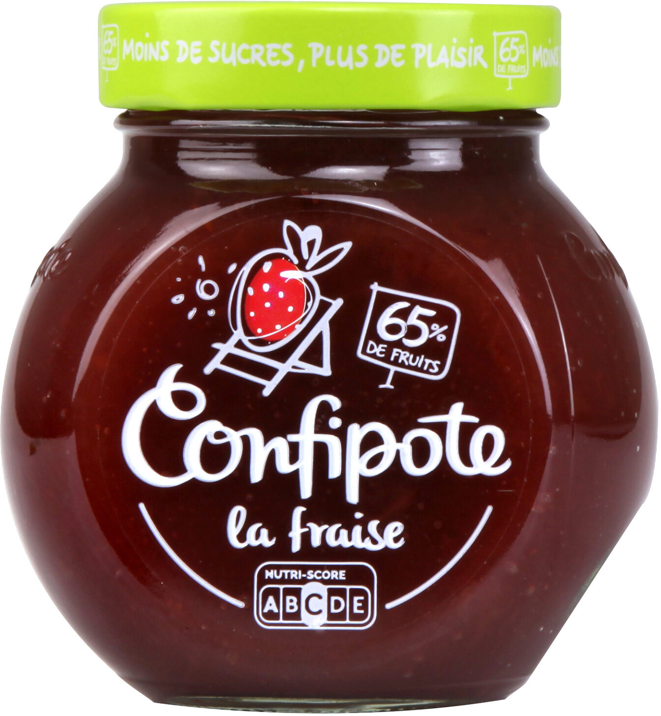 CONFIPOTE Confiture allégée en sucres Pot Fraise 350g - Produkt - fr