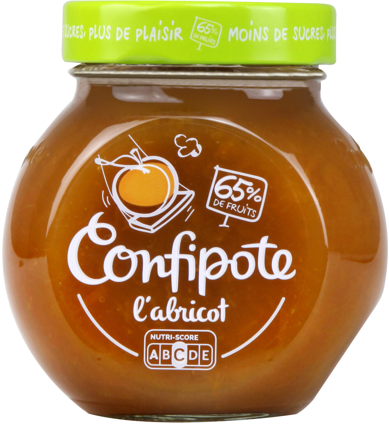 CONFIPOTE Confiture allégée en sucres Pot Abricot 350g - Product - fr
