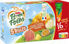 POM'POTES Compotes Gourdes 5 Fruits Exotiques 16x90g Format Familial - Produit