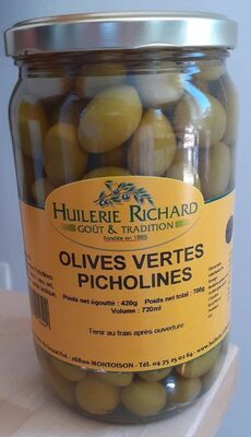 Olives vertes Picholines - Produit