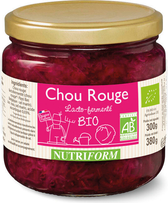 Chou rouge lacto-fermenté BIO Nutriform - Product - fr