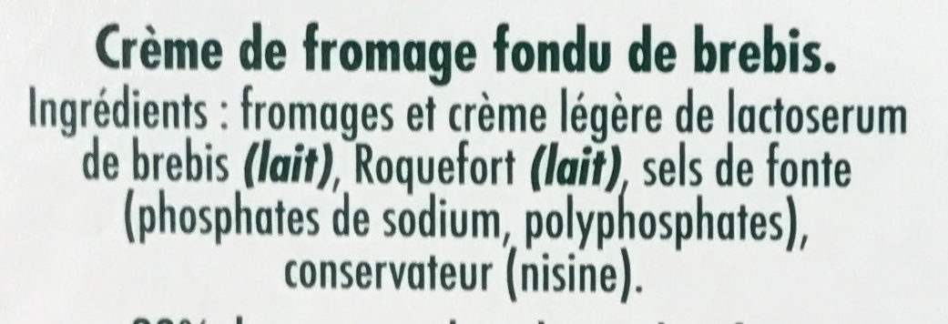 Société Crème (maxi format) - Ingrédients