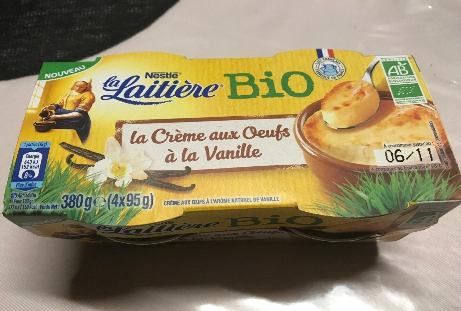 Crème aux oeufs à la vanille - Producto - fr