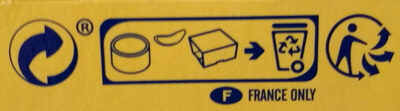 Petit pot de crème Saveur vanille - Instruction de recyclage et/ou informations d'emballage