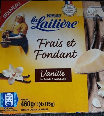 Frais et Fondant vanille de Madagascar 4 x 115 g - Product - fr