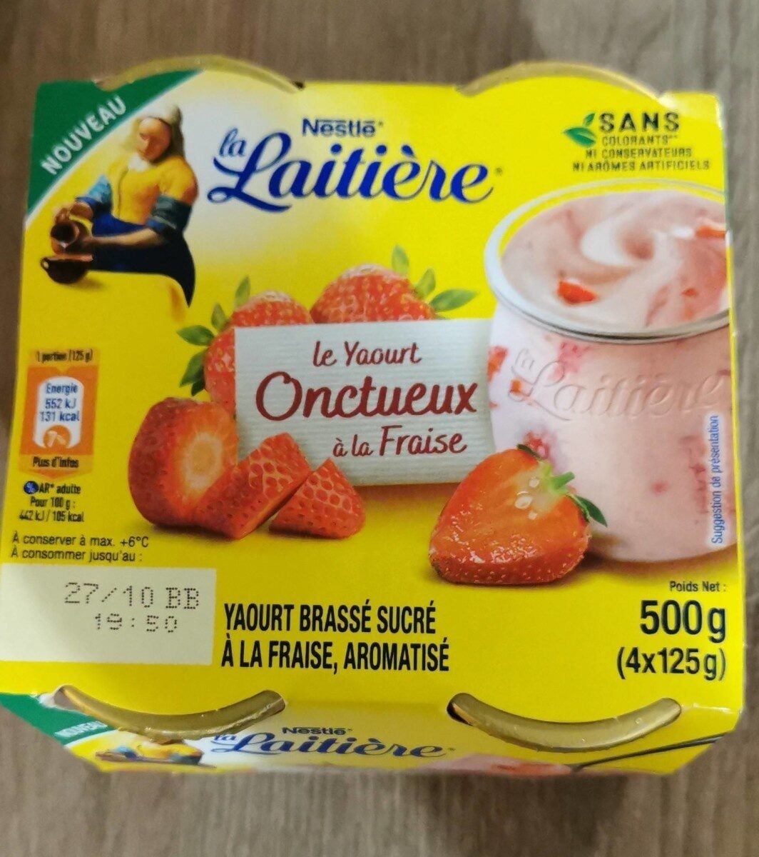 Le yaourt onctueux à la fraise - Produkt - fr