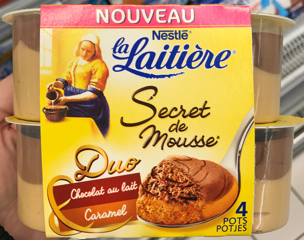 La Laitière Secret de Mousse Duo Chocolat au Lait Caramel - Product - fr