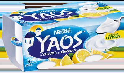 Yaos Le Yaourt à la Grecque Pulpe de citron 4 x 125 g - Product - fr