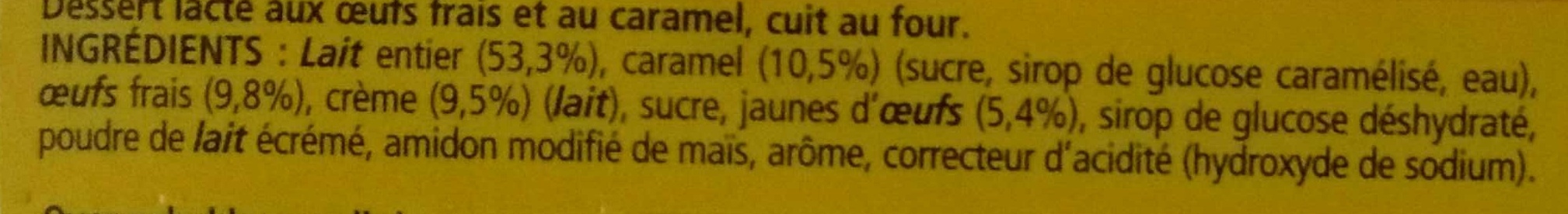 Le Petit Pot de Crème au Caramel (Offre Découverte) 4 Pots - 成分 - fr