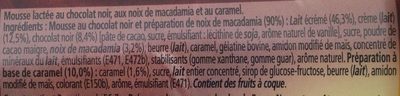Le Grand Pot Mousse Chocolat, Macadamia & Caramel - Ingrediënten - fr