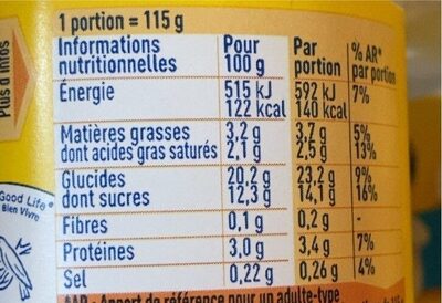 Riz au lait - Nutrition facts - fr