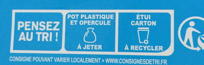 Yaos Le Yaourt à la Grecque Nature 8 x 125 g - Instruction de recyclage et/ou informations d'emballage