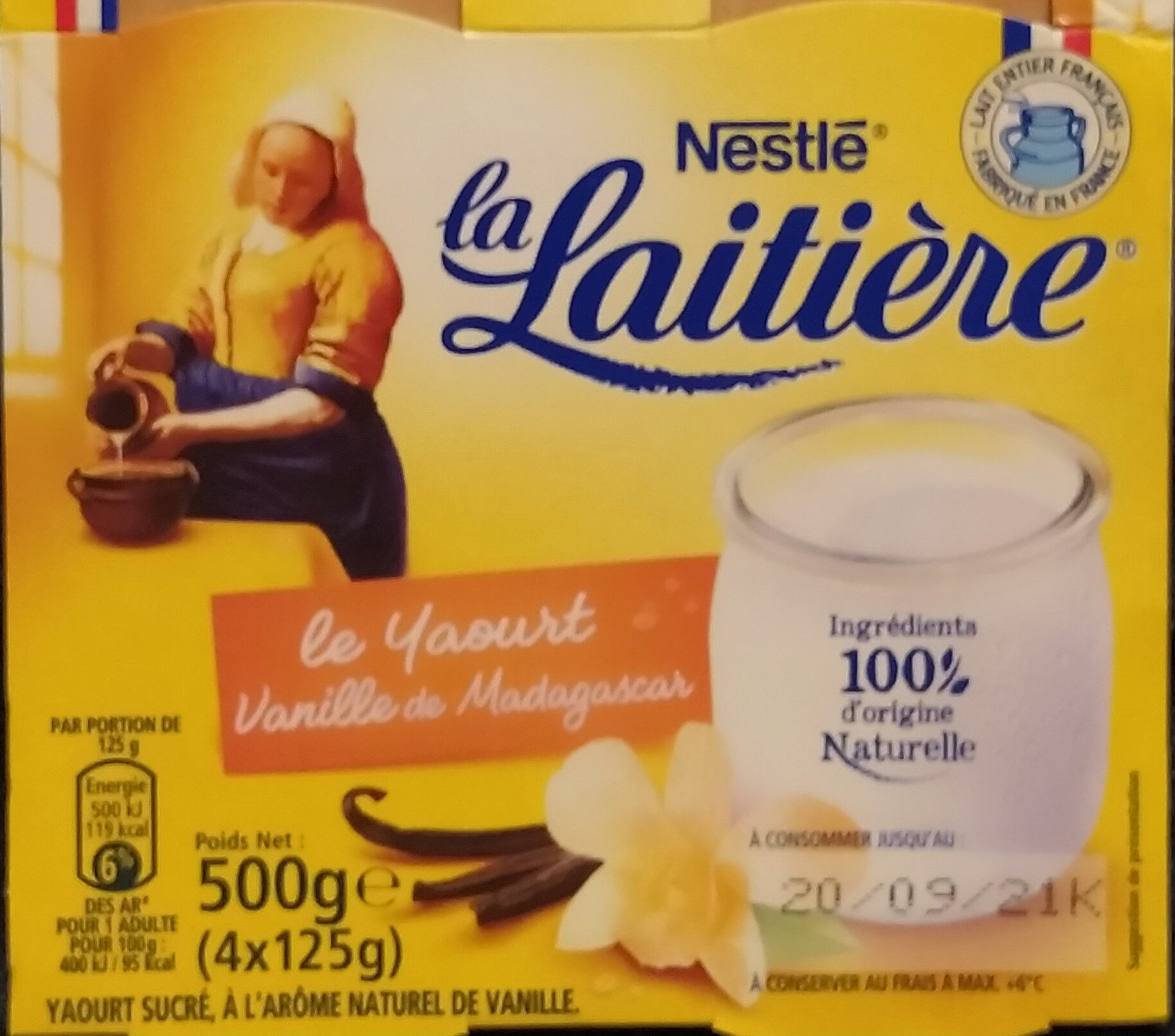 Yaourt a la vanille la laitiere - Product - fr