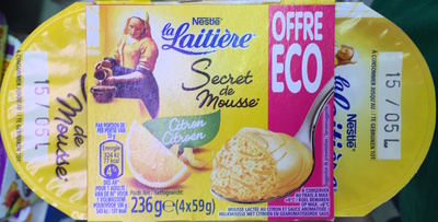Secret de Mousse Citron (4 Pots) Offre Eco - Produit